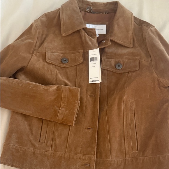 BCBGeneration SUEDE FRINGED  Jacket - Picture 1 of 8